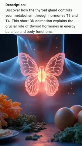 How Thyroid Hormones T3 & T4 Regulate Your Metabolism | 3D Animation #foryoupage #TikTokViral #viral #ThyroidHormones #Shorts #BodyFunction #MedicalShorts #HealthShorts #Metabolism #ThyroidGland 