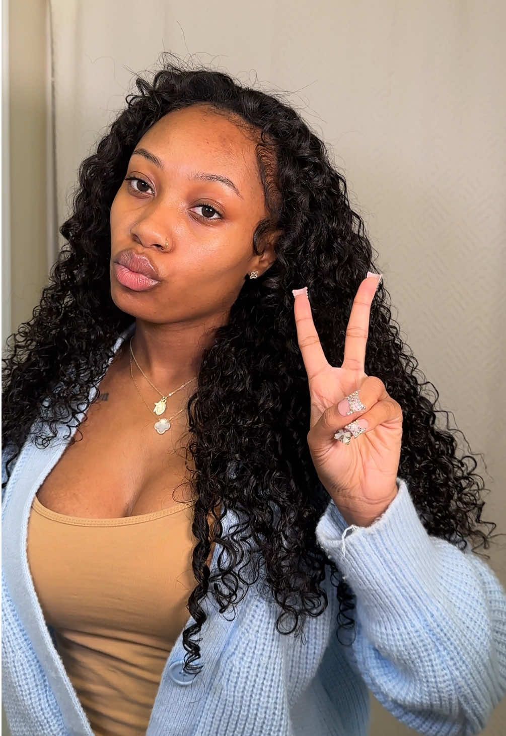 A summertime must have put the hair glue down 😭 details below 💋 LINK IN BIO Details: 22” inch water wave 180% density half wig from @ISEEHAIR  #iseehalfwig #weargohalfwig #waterwave  #halfwig #hairtutorial #curlyhair #curls #curlywig #curlywigs #curlyhairstyles #curlyhalfwig #curlyflipover #flipoverquickweave #beginnerwiginstall #vacationwig #summerwig #springwig