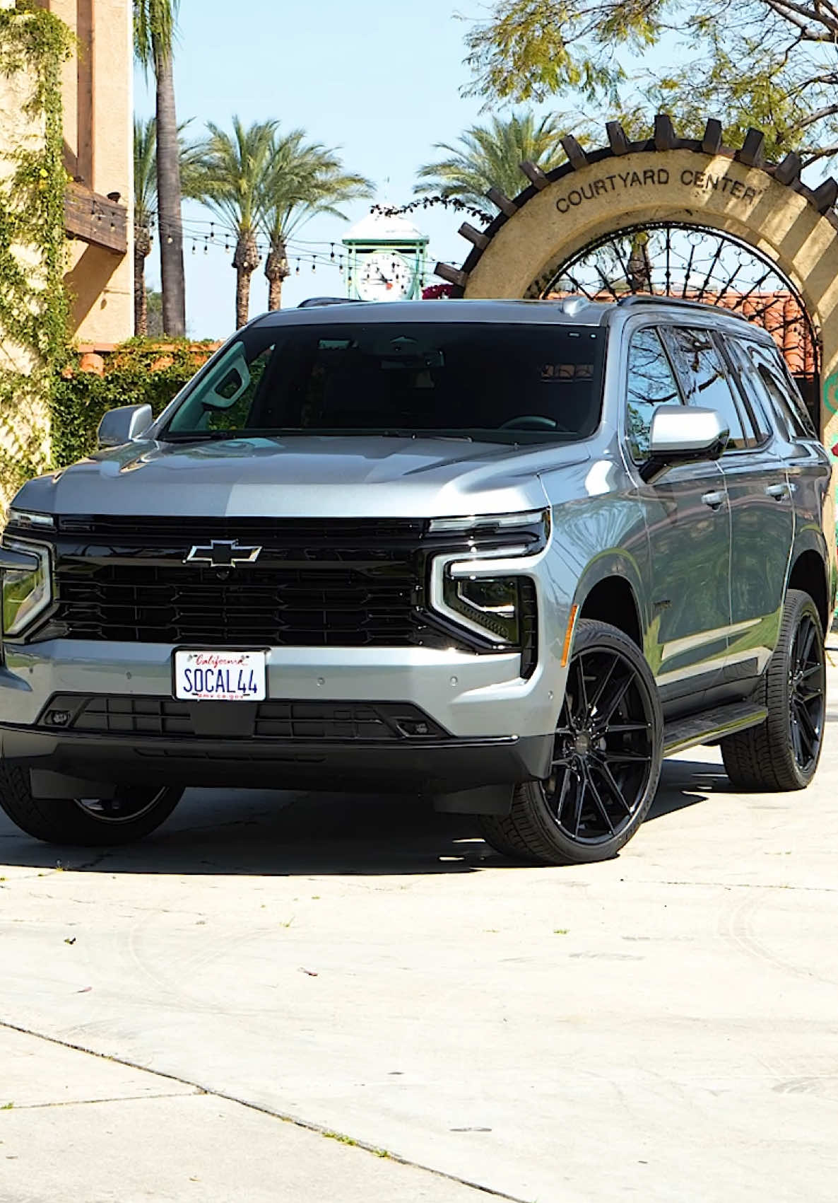 Conquer the road in the 2025 Tahoe — where bold design and powerful performance combine. -6.2L V8 Engine with 420 horsepower of refined muscle for smooth, responsive driving.   - Magnetic Ride Control for enhanced comfort and control on any terrain.   - 12.6-Inch Rear-Seat dual HD screens and wireless streaming capabilities. Stop by your local SoCal Chevy to test drive the Tahoe.  🎥: 2025 Tahoe RST in Sterling Gray Metallic