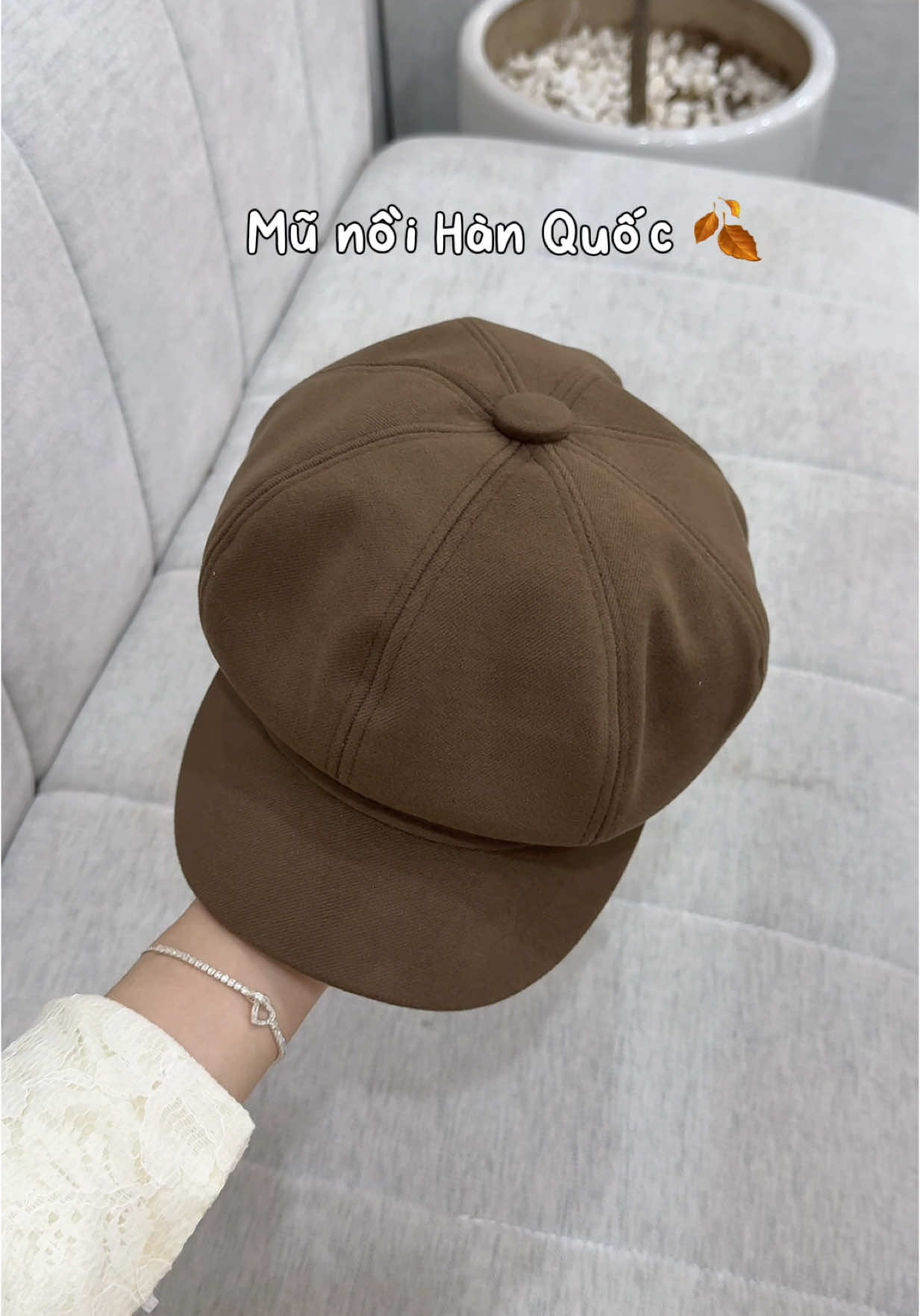 Mũ nồi xinh, dễ mix đồ 🍂 #munoi #munoihanquoc #mũ #review #xuhuong #embehan04 