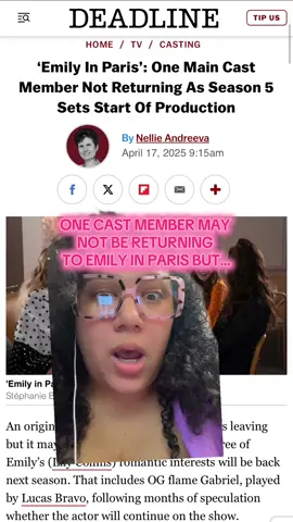 It is sad that Camille Razat might not be returning for #EmilyinParis season 5, but I’m SO HAPPY to see that Lucien Laviscount will be BACK FULL TIME!! I need more Alfie please! #emilyinparisseason5 #emilycooper #lilycollins #lucienlaviscount #camillerazat 