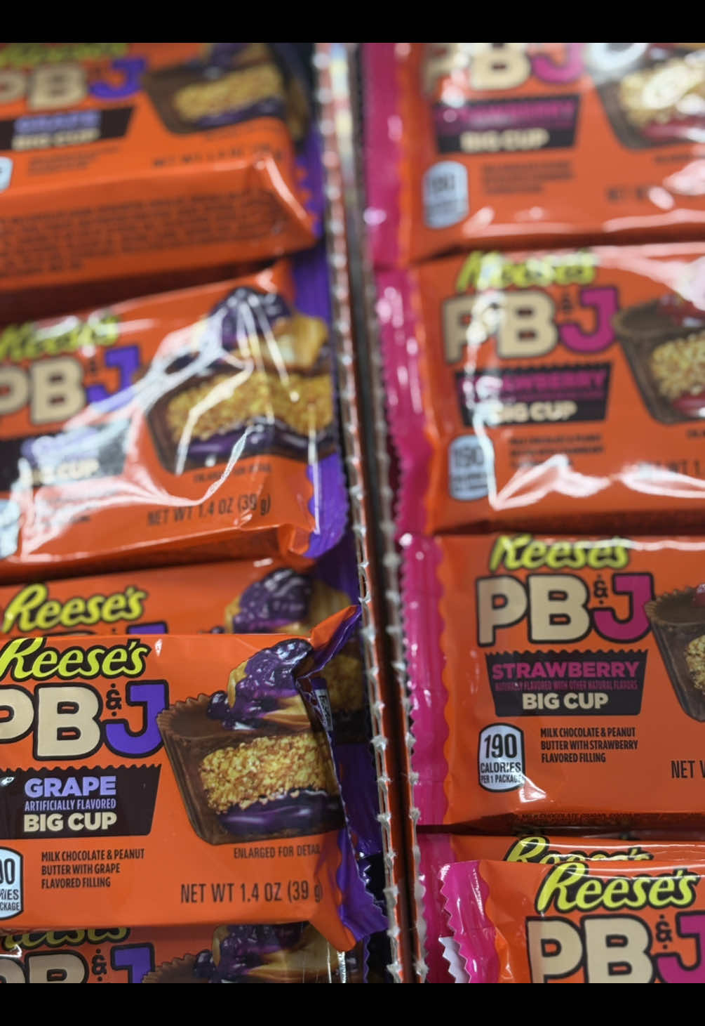 Have you tried the new PB & J Reese’s Big cup yet?! #sogood #snack #onlinecandystore #fyp #chocolate