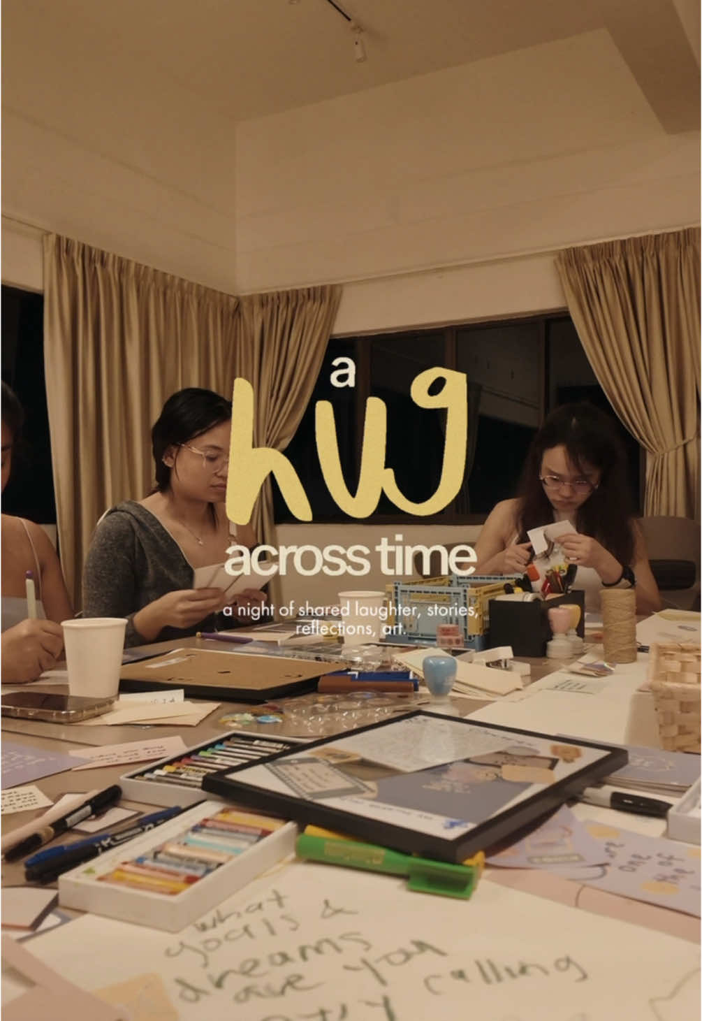 [a hug across time] ✨ hey human, we had our first community event last week, and I couldn’t be prouder of what everyone created together. we shared an evening filled with laughter, random stories, quiet moments of reflection, and a bit of arts and crafts. I hope everyone had a really good time and left with a full heart 🤍 till the next one, real love, mel ㅤᵕ̈ #communityevent #justsomesimplethings #justsomesimplehumans #craftevent #lettertoyourself #heyhuman 