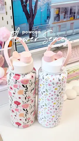 powcan tumbler series floral emang secantik itu🥺💕 jangan sampai keburu habis guyss~ #tumbler #tumblersoftiktok #tumblerstainless #botolminum #tumblerrecommendation #powcan 
