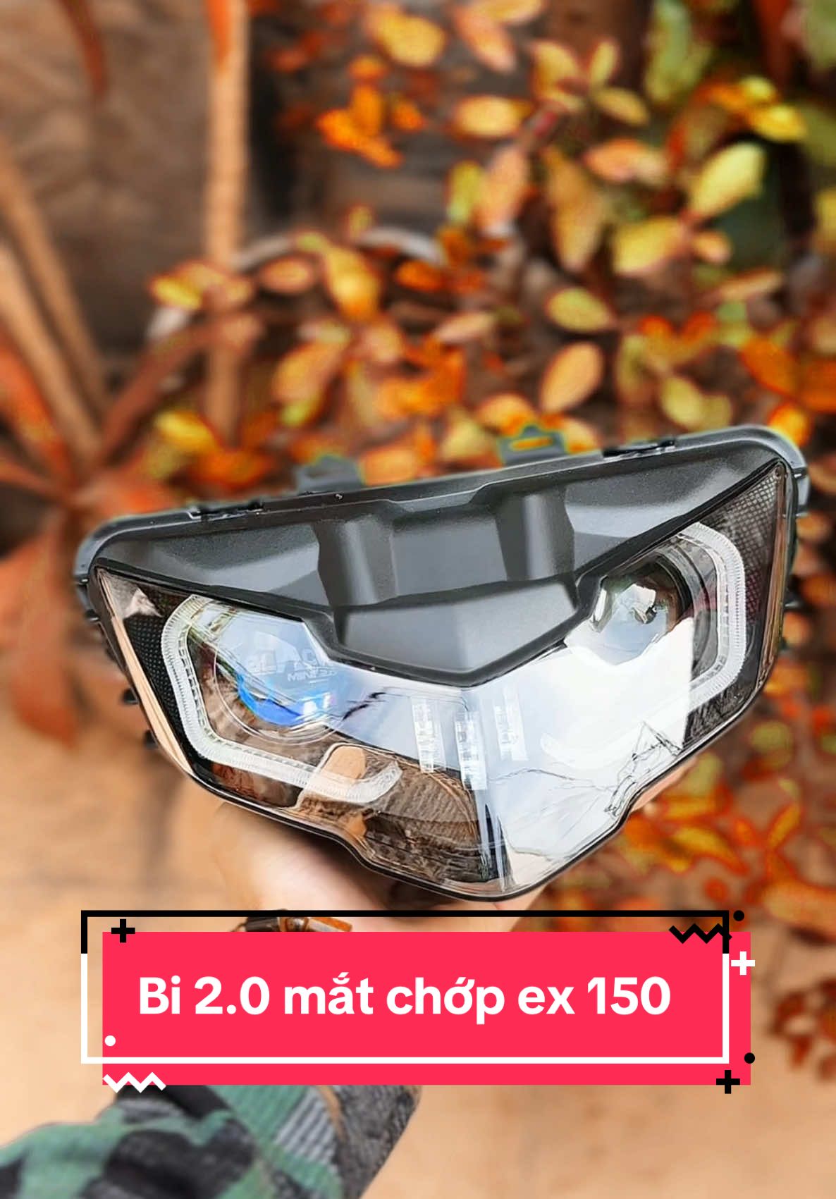 Mẫu bi 2.0 kết hợp mắt chớp ex 150 ae tham khảo #bicauled #ex150 #x1rled #titanblack🇹🇭 