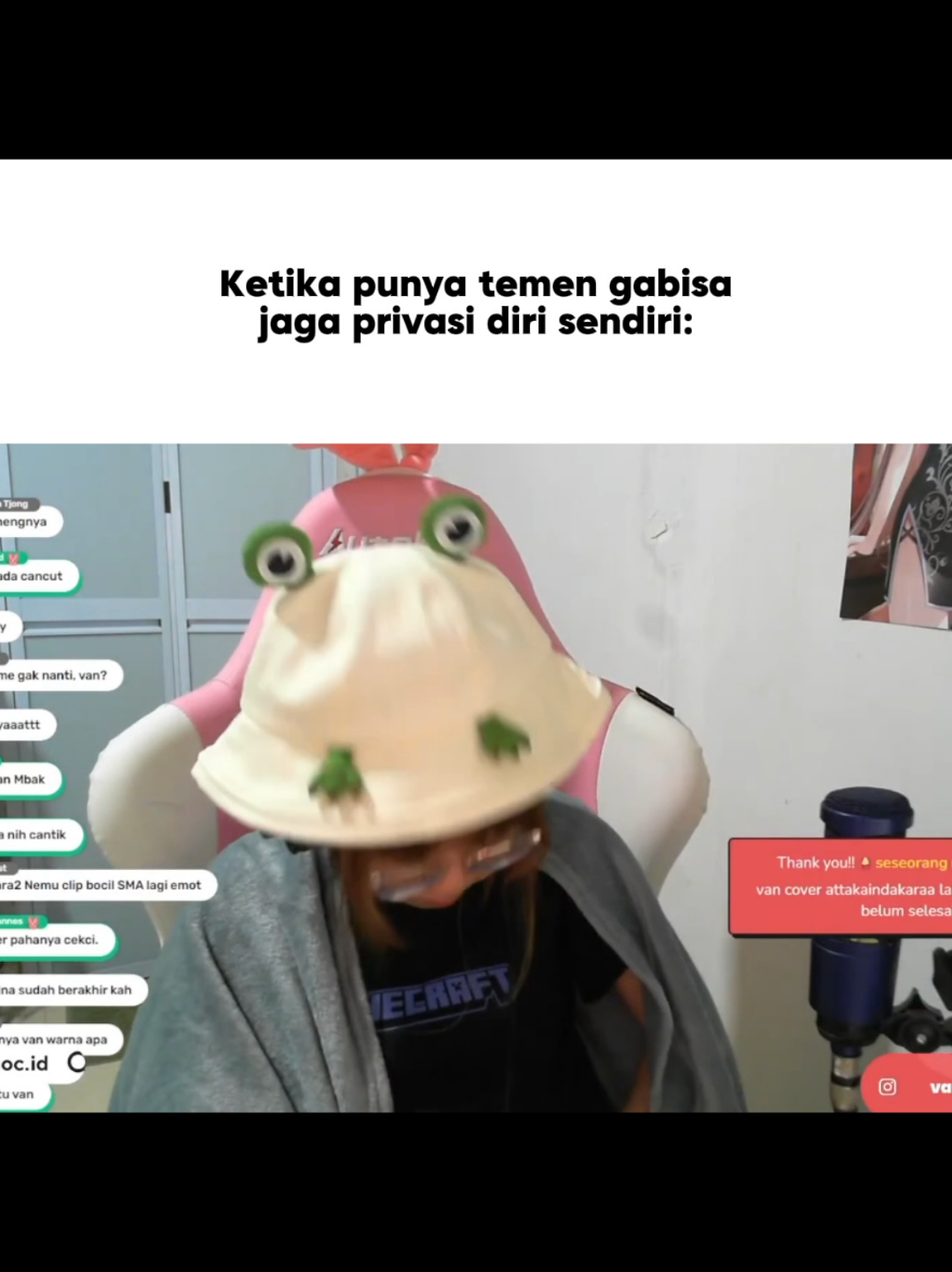 Punya temen 0 privasi . Streamer : Vnny_ . #clip #vannyskuy 