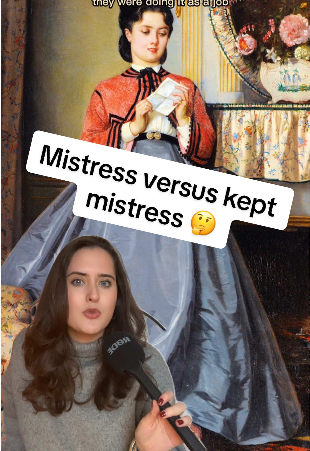 What is a kept mistress? 🤔  A kept mistress was a 19th century term used to describe women who were paid to be in relationships with men! #history #historytok #theawakeningconscience #victorianera #victorianhistory #keptmistress 