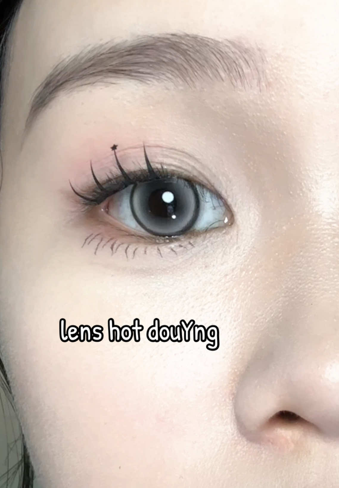màu lens xám ứng dụng mọi makeup #lens#lensxam#starlens 