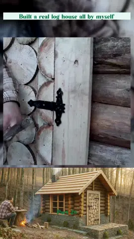 Built a real log house all by myself part 26 #cabin #building #offgrid #homestead