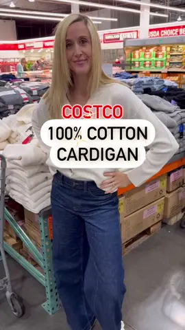 How stylish is this 100% cotton cardigan❤️ It is super high quality! We love it! #fashion #fashionblogger #styleblogger #style #fashionstyle #styleinspiration #fashionnova #fashioninspo #fashioninspiration #OOTD #fashiongram #stylegram #stylepost #fashionpost #costco #costcofinds #costcofind #costcodeals