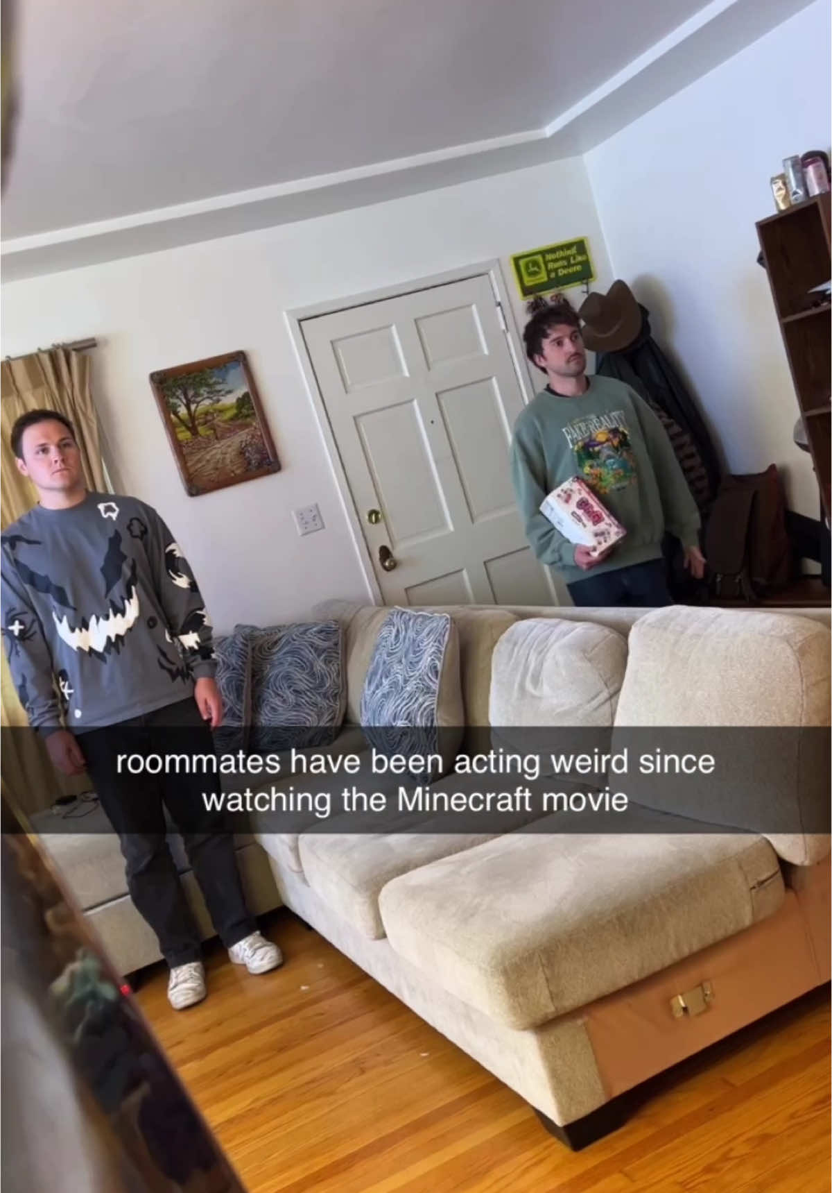they keep bringing dirt in the house… @BENNY BALL @Matt Shaver @Sven Johnson @RyanTheLeader #Minecraft #minecraftmemes #mimecraftmovie #comedy #sketchcomedy 
