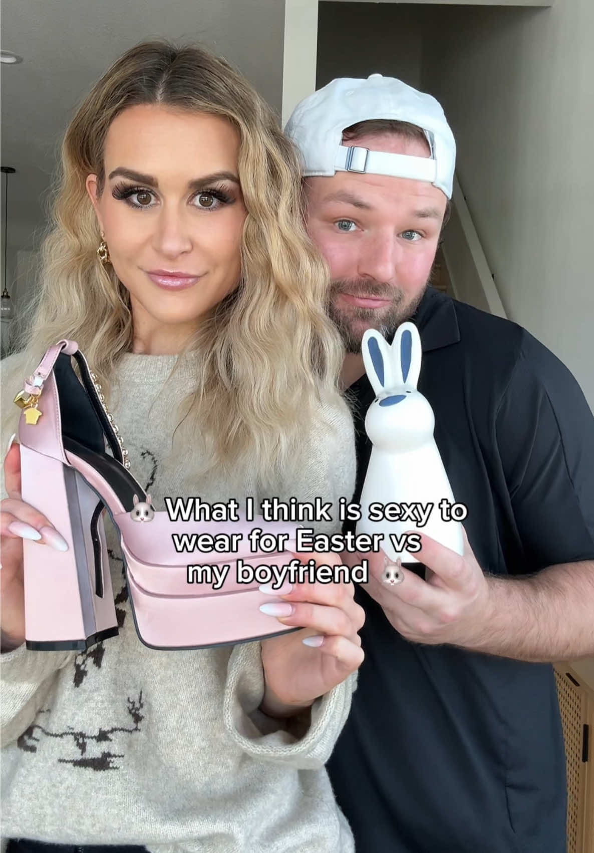 Who has the better outfit for Easter? 🐰Me or my boyfriend? 🤷🏼‍♀️ #TikTokFashion #easter #boyfriend #fyp #viral 