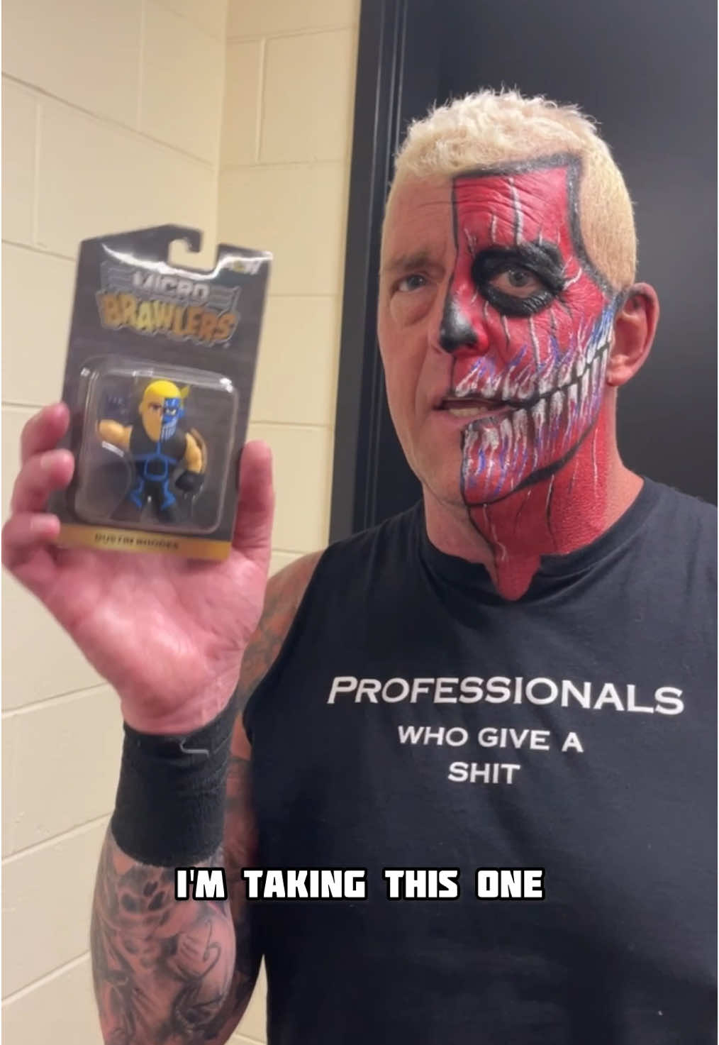 Get “The Natural” Dustin Rhodes’ 1st AEW Micro Brawler tomorrow. Only 500- uh we mean 499 available at 1PM ET🤠 #aewdynamite #aew #allelitewrestling #shopaew #prowrestlingtees #pwtees #dustinrhodes #microbrawlers 