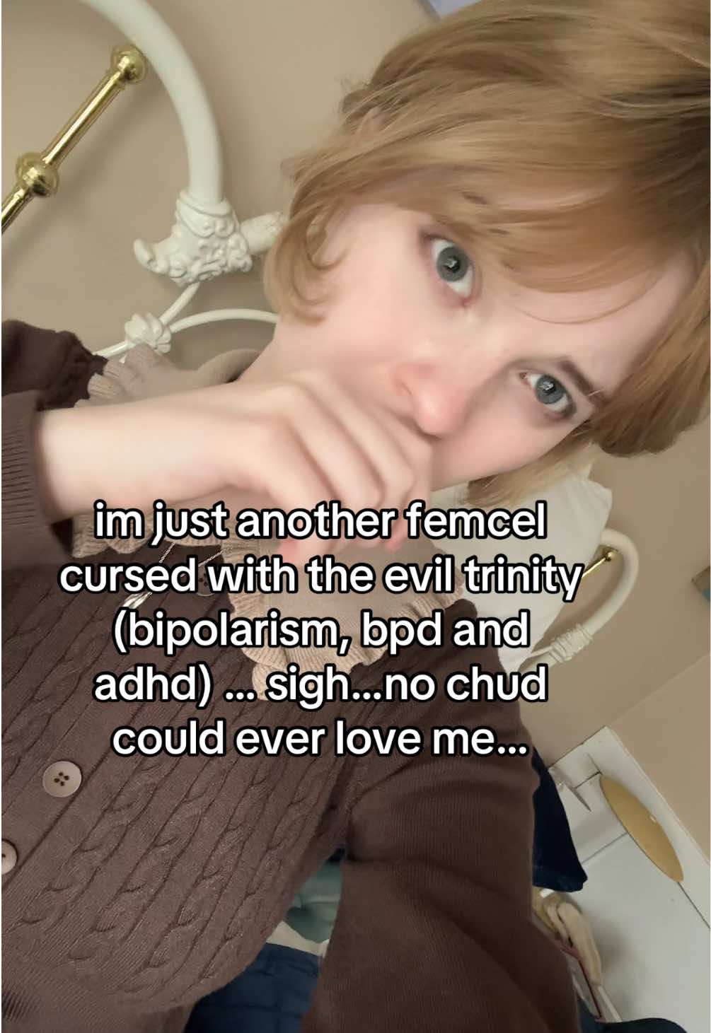 could you guys tell i was twitching my eye #femcel #femcelrights #femcelcore #tshard #tshurts #ts #pmo #neet #chud #fyp #foryou #bpd #adhd #bipolar 
