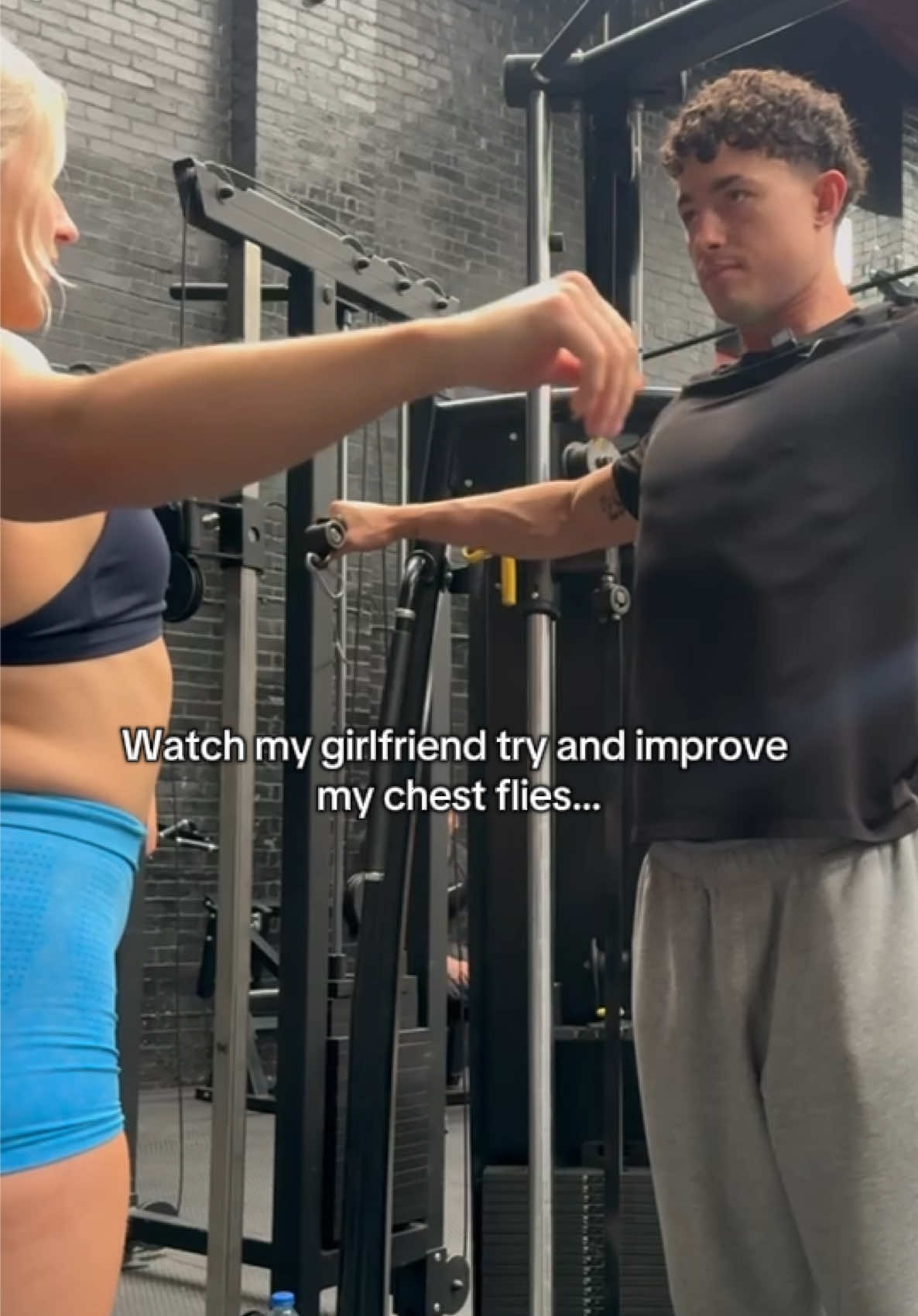 Girlfriend teaches me the best chest finisher… @Lils  #gym #GymTok #gymcommunity #gymbros #fyp #gymcouple 