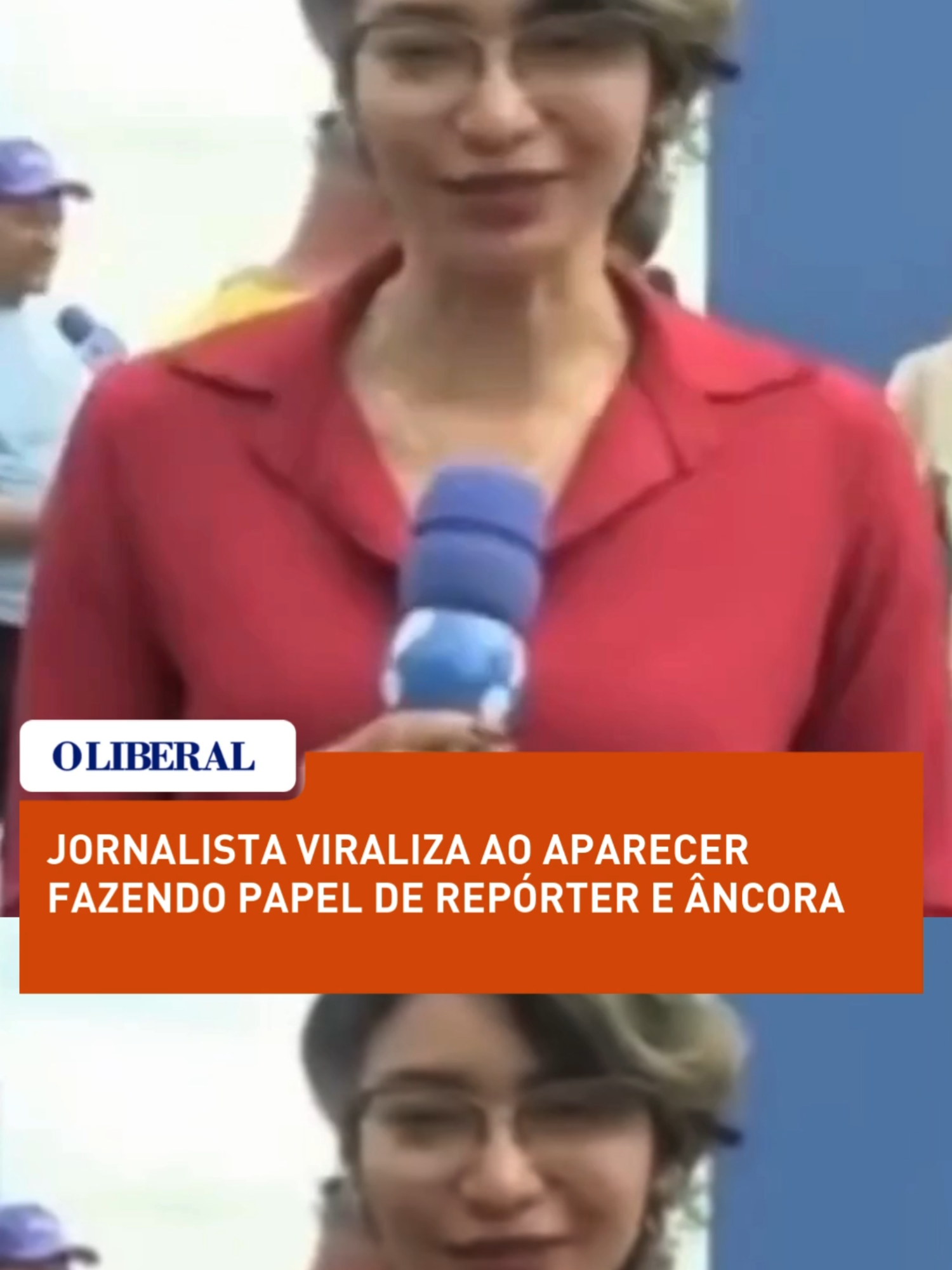 Jornalista viraliza fazendo o papel de repórter e âncora de jornal televisivo 🗣️ Eu dei um berro 😂 📸 X | siteptbr