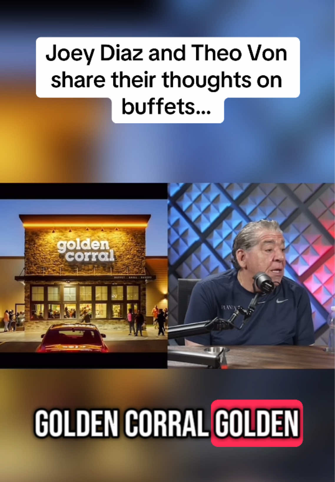 Joey Diaz and Theo Von share their  thoughts on buffets… #joeydiaz #theovon #comedian #clips #restaurant 