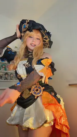 The hat kept getting stuck 😭 dc: @𝑹𝒊𝒏𝒌𝒐 ✶ #naviacosplay #genshinimpactcosplay #naviagenshinimpact #cosplay 