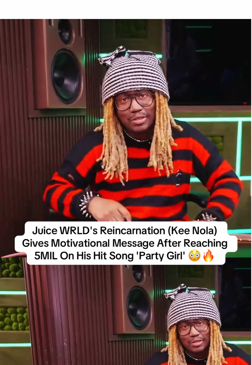 Juice WRLD's Reincarnation (Kee Nola) Gives Motivational Message After Reaching 5MIL On His Hit Song 'Party Girl' 😳🔥 #n3on #music #KeeNola @Kee Nola @N3on 