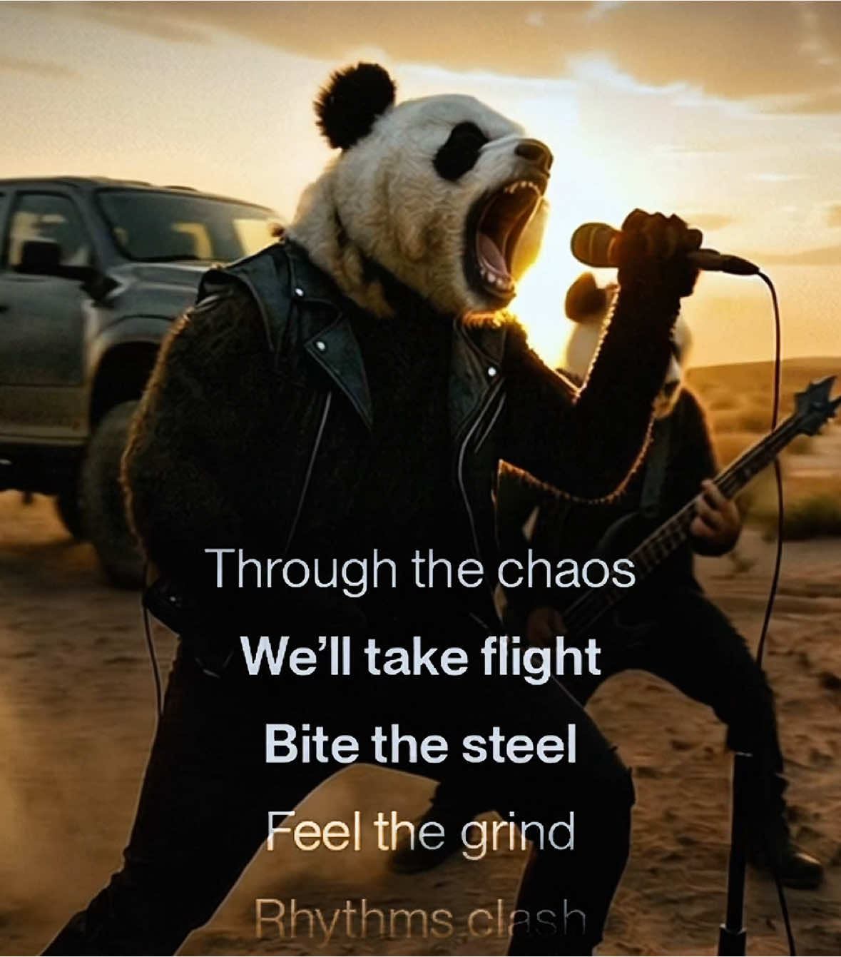 Angry Pandas  Video created by sora Song by suno #metal #deathmetal #progressivemetal #djent #sora #suno 