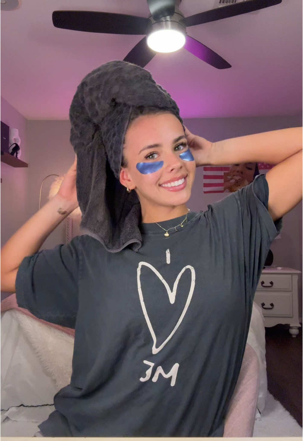 post-shower  hair routine 😃 #showerroutine #hair #fypシ 