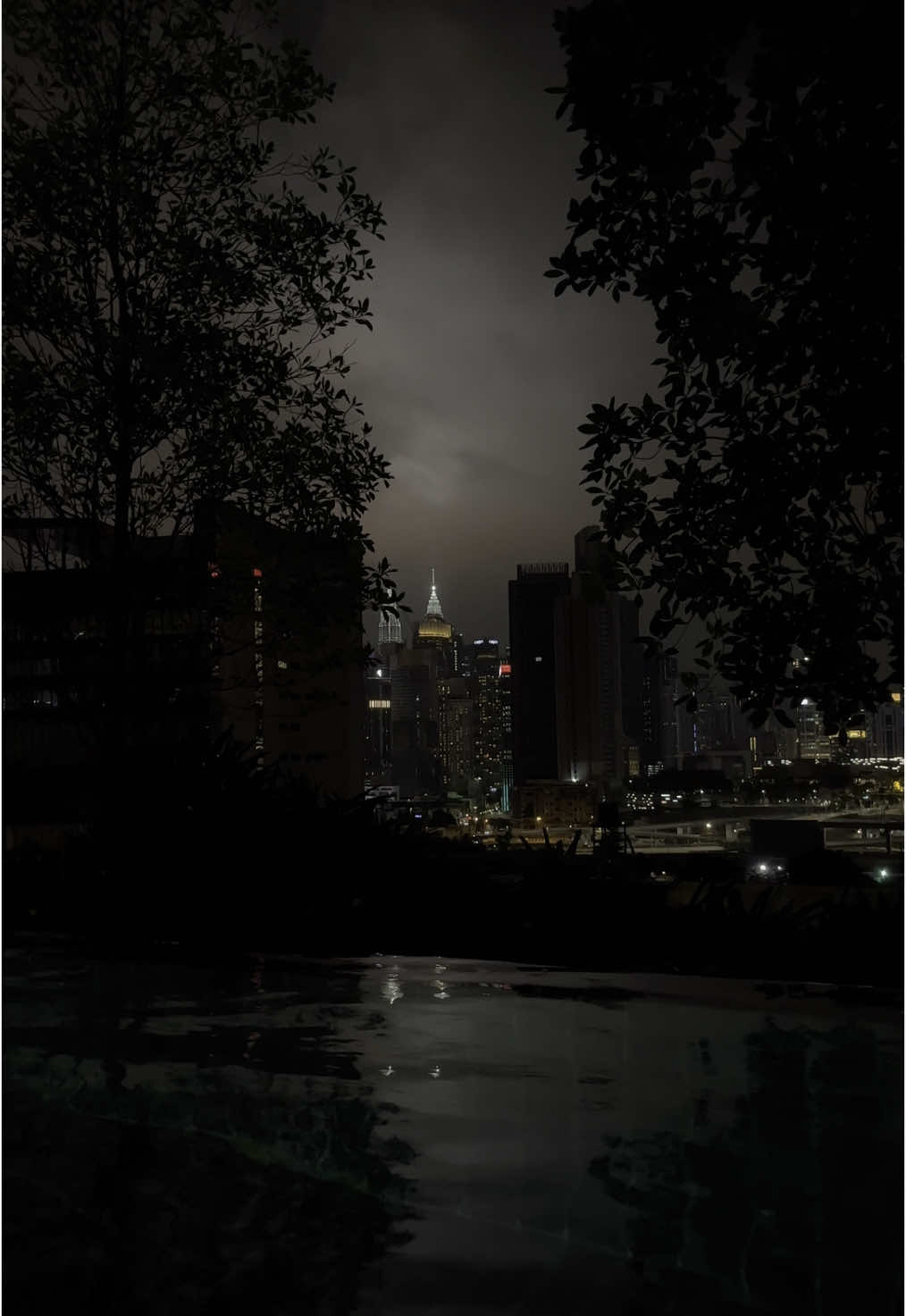 feeling emotionally drained                                                          #fyp #real #city #night #dark #citybynight #lightning #stormcore #calmtok #chilltok #views