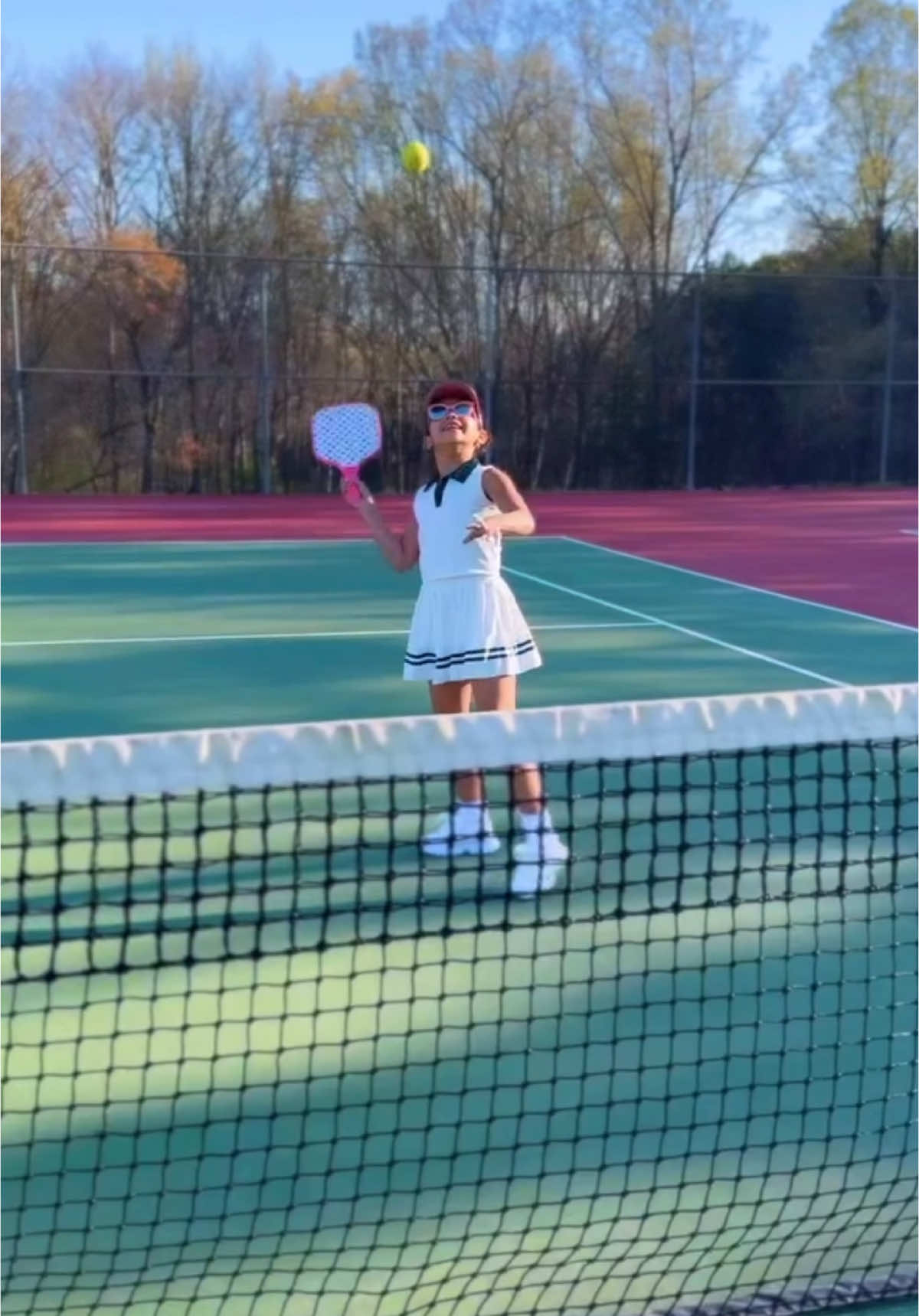Practice Makes Perfect 🏓 🎾 Mini Ready To Play Tennis Skort Set⁠ 🎾 Mini Werk It Out Sneakers #kidsoftiktok #kidsfashion #fashionnova #pickleball 