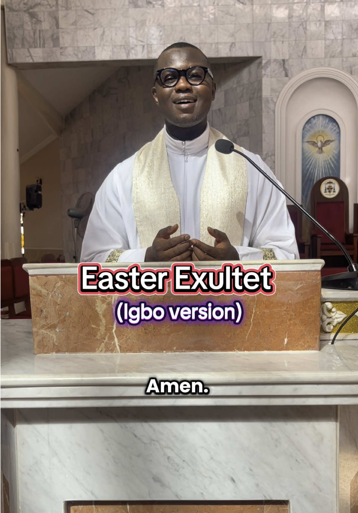 Easter Exultet (Igbo version) #frsmash #exultet #easter #catholic #viraltiktokvideo #viraltikto #catholicchurch #viralvideos #fyp #catholictiktok #choirtok 