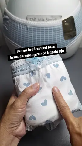 kamu lg cari cd lucu hemat kantong?pakai cd haode aja,selain murce ini nyaman bgt. yuk co dikeranjang kuning stok terbatas. #cdwanita #celanadalamwanita #cdmurah #haode 