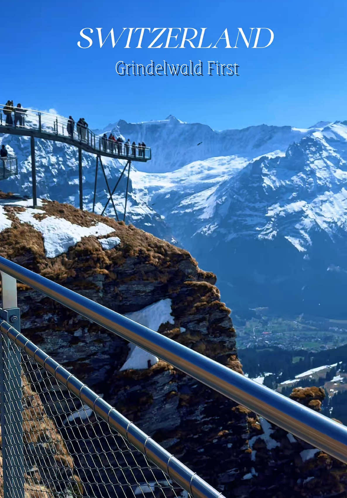 360度の大パノラマでスイスアルプスを楽しめる🇨🇭🏔️#grindelwaldfirst 