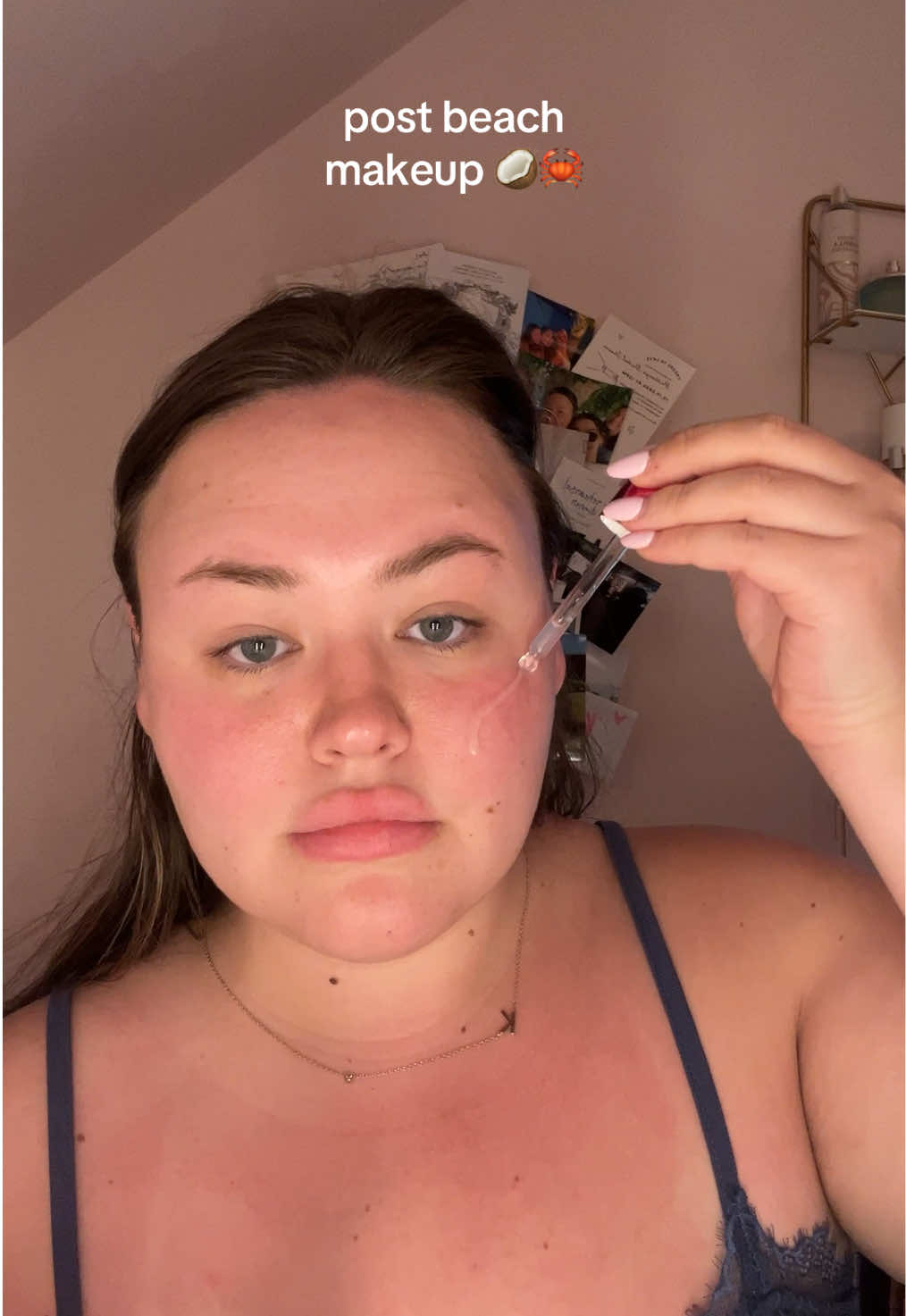 post beach makeup 🥥🦞🐚 #beachmakeup 