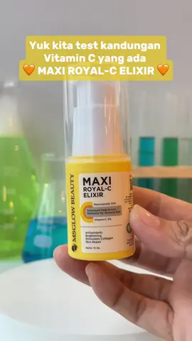 Nahhh jadiii kandungan vitamin C yang ada di Maxi Royal-C Elixir rillll bangeet nihh yaa beautiesss!! 😍🤩😆 #MSGLOWBEAUTY #GlowingGrowingGiving #msglowskincare #msglow 