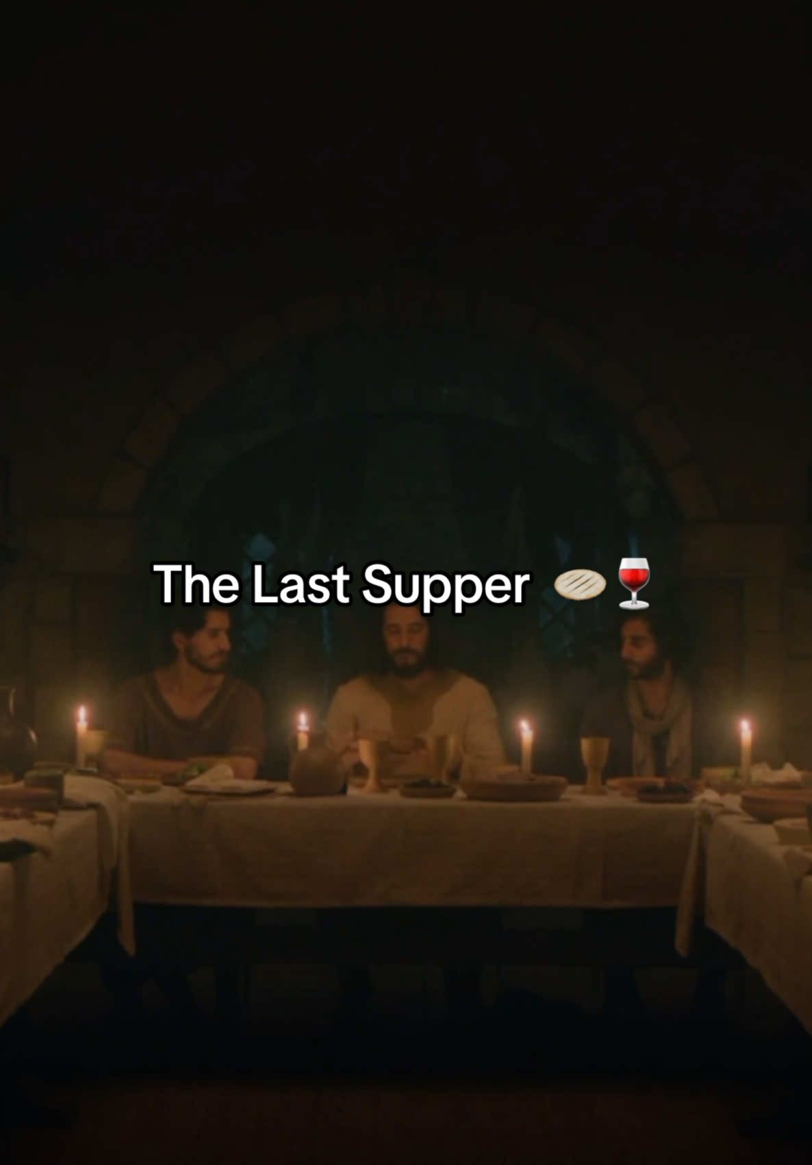 The Last Supper @The Chosen Sitting with His disciples in the Upper Room before His arrest, trial, and crucifixion, Jesus breaks bread with them, saying, 