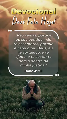 DEVOCIONAL 04 DE MAIO: Você Não Está Sozinho A solidão pesa, machuca… mas Deus prometeu estar contigo todos os dias. Essa palavra é pra te lembrar que mesmo quando todos se afastam, Ele continua do teu lado. #devocional #devocionalcurto #devocionaldiario #oraçãodamanhã #deus #biblia #oraçao #bispobrunoleonardo