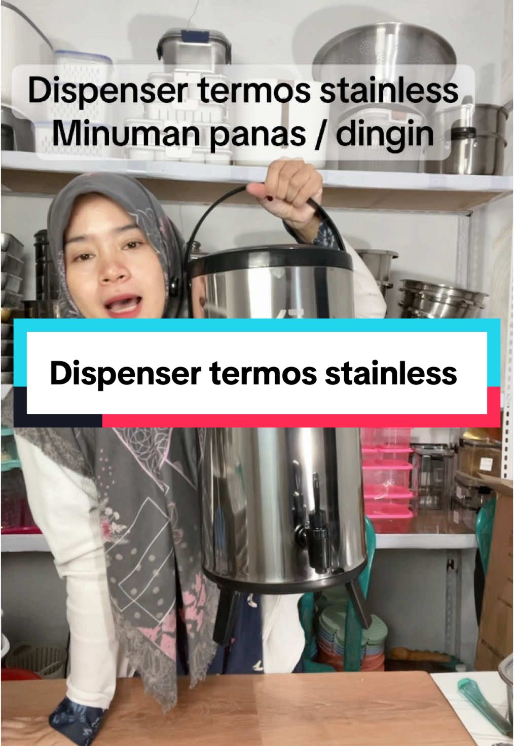 Dispenser termos stainless 304 tidak berbau aman untuk minuman panas atau dingin bahan kokoh awet tahan lama #termoses #dispenserstainless #termosstainless #dispenserpanasdingin #dispenseres 
