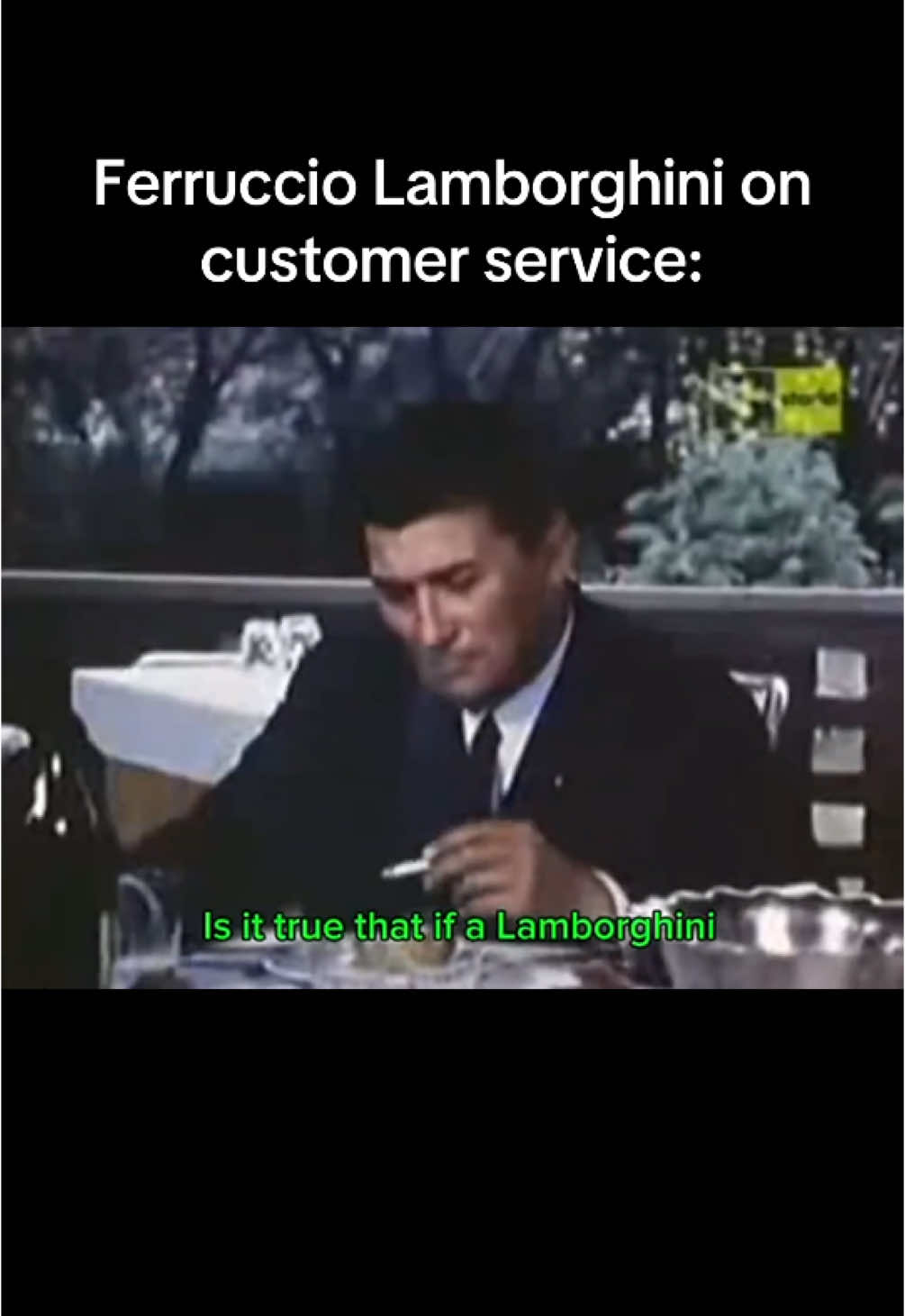 Founder of Lamborghini on customer service. #italy #italy🇮🇹 #italian #cars #carsoftiktok #lamborghini #entrepreneur #entrepreneurship #business #success 