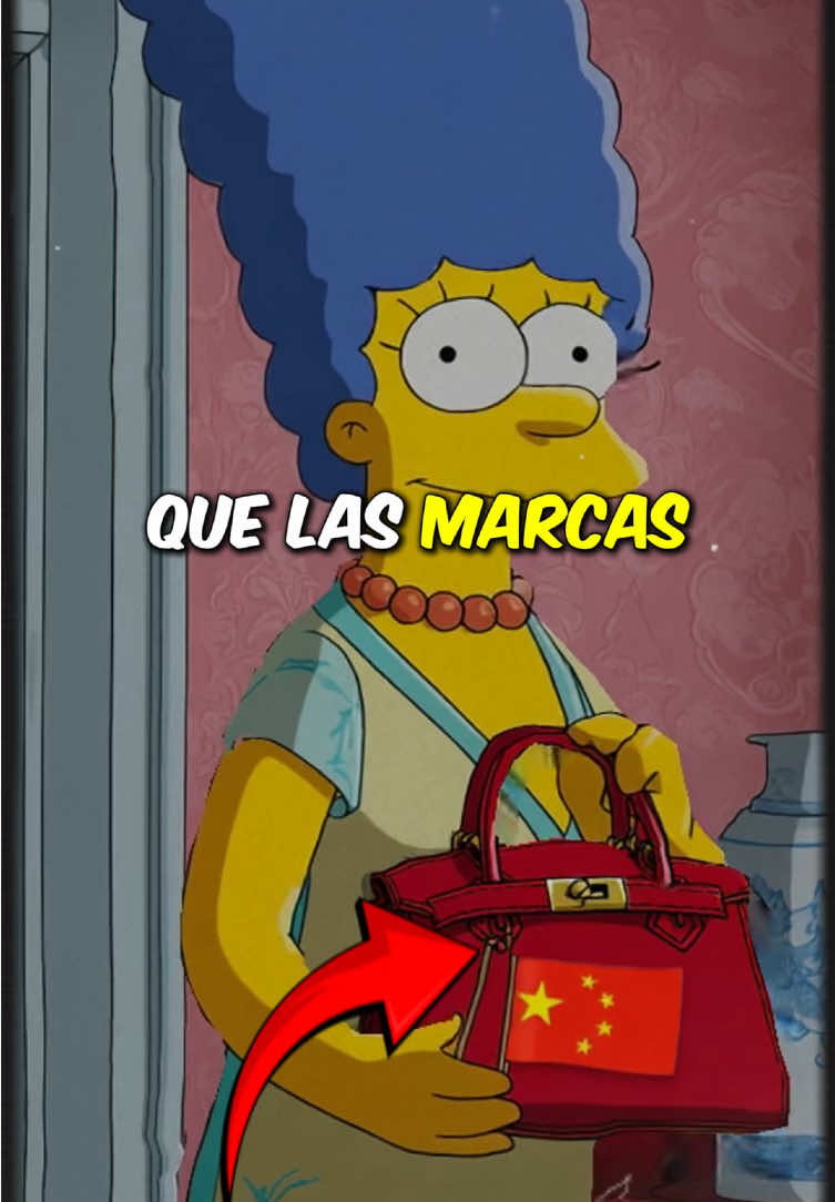 Los simpsons predijeron que las marcas de lujo son todas de china😱 #china #trump #donaldtrump 