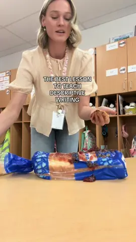 MY ALL-TIME FAVORITE LESSON AS A TEACHER🥪🥜🪼 #informativewriting #descriptivewriting #writinglesson #teachertok #pbandj #teachersoftiktok #elementaryteacher #elementaryschool #firstgradeteacher #primaryschoolteacher #justteacherthings #teacherlife 