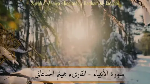 سورة الأنبياء للقارئ الشيخ هيثم بن شنيف بن رداد الجدعاني رحمه الله  #صلوا_على_رسول_الله #تلاوة #عمان #العراق #السعودية #لا_اله_الا_الله 