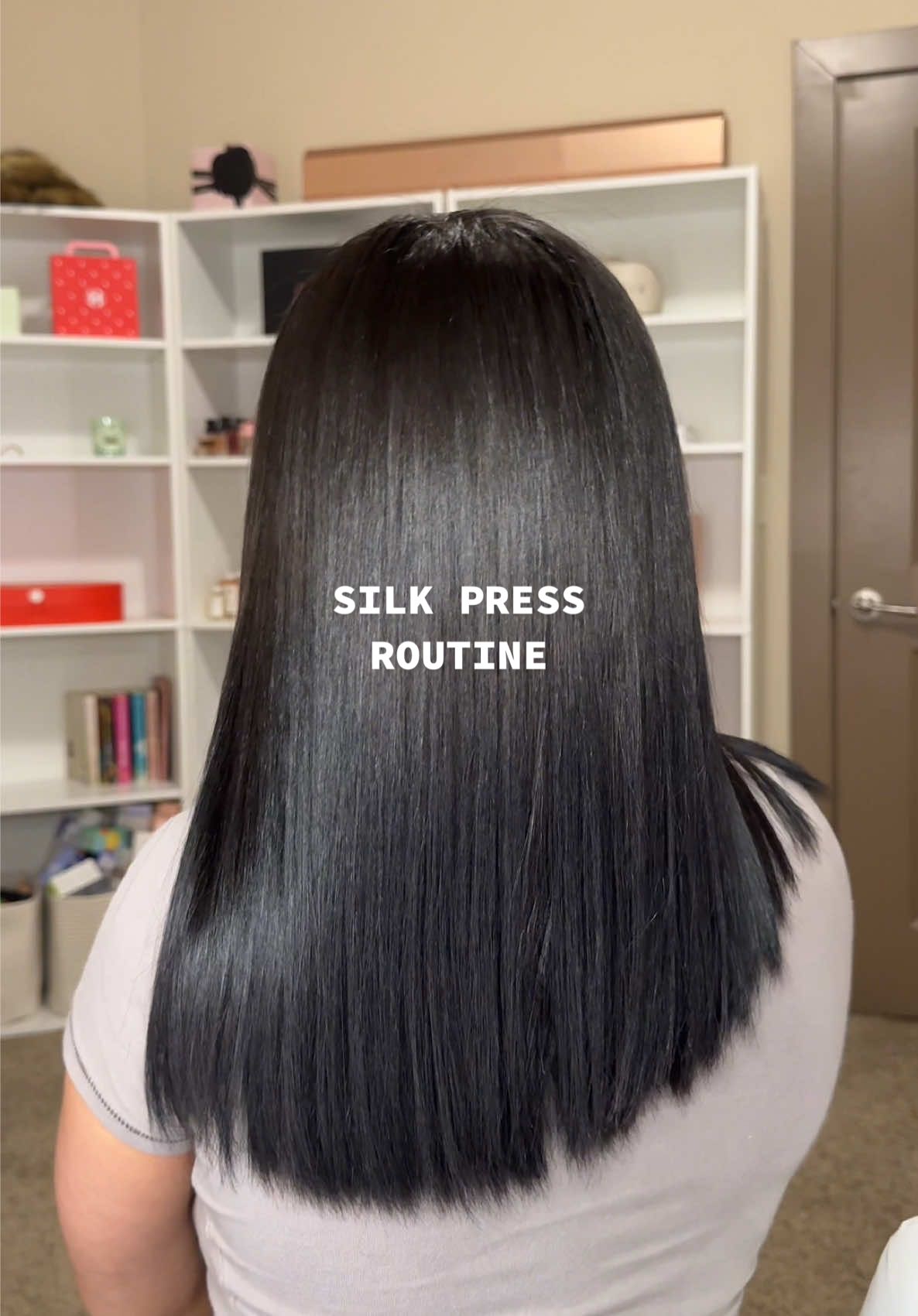 Love a fresh silk press 🤭 it’s been 2 months since I’ve done my hair & omg it’s so long 😭😭 bye bye to the bob  @FHI HEAT  @Conair  @OGX Beauty  @GarnierUSA  #silkpress #silkpressroutine #longbob #longbobhair 