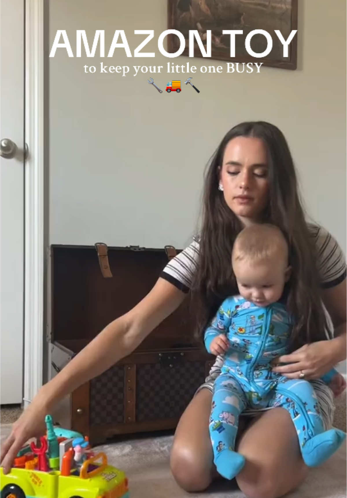 Forrest’s new FAVORITE toy that will grow with him for YEARS to come! I love this little mechanic tool truck from Amazon! Linked for you in my bio & Amazon storefront! #amazonfinds #amazontoys #amazonmusthaves #babytoys #babytoyideas #toddlertoys #toyideas #babyplay 