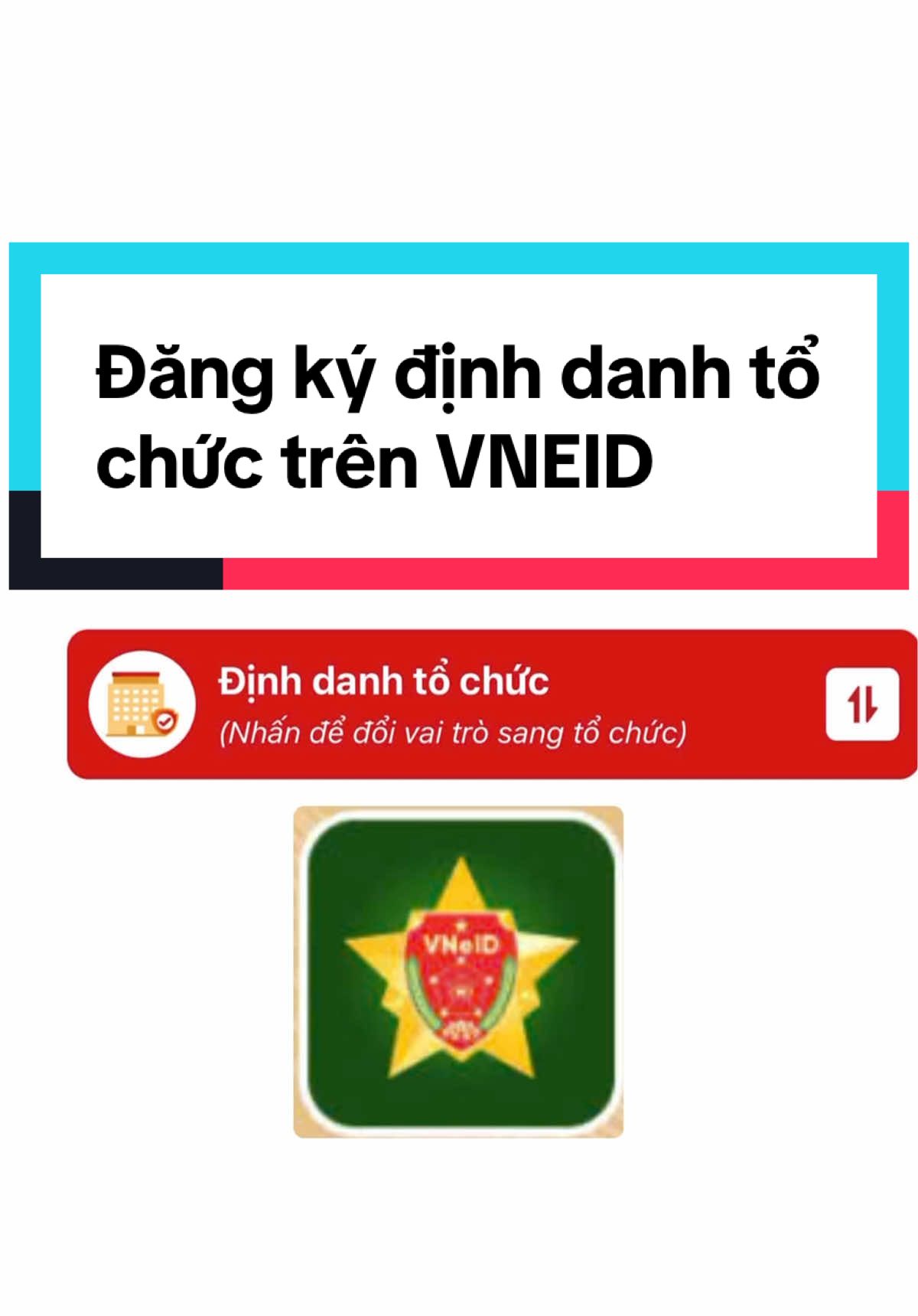 Hướng dẫn định danh tổ chức trên vneid #vneid #dịnhdanh
