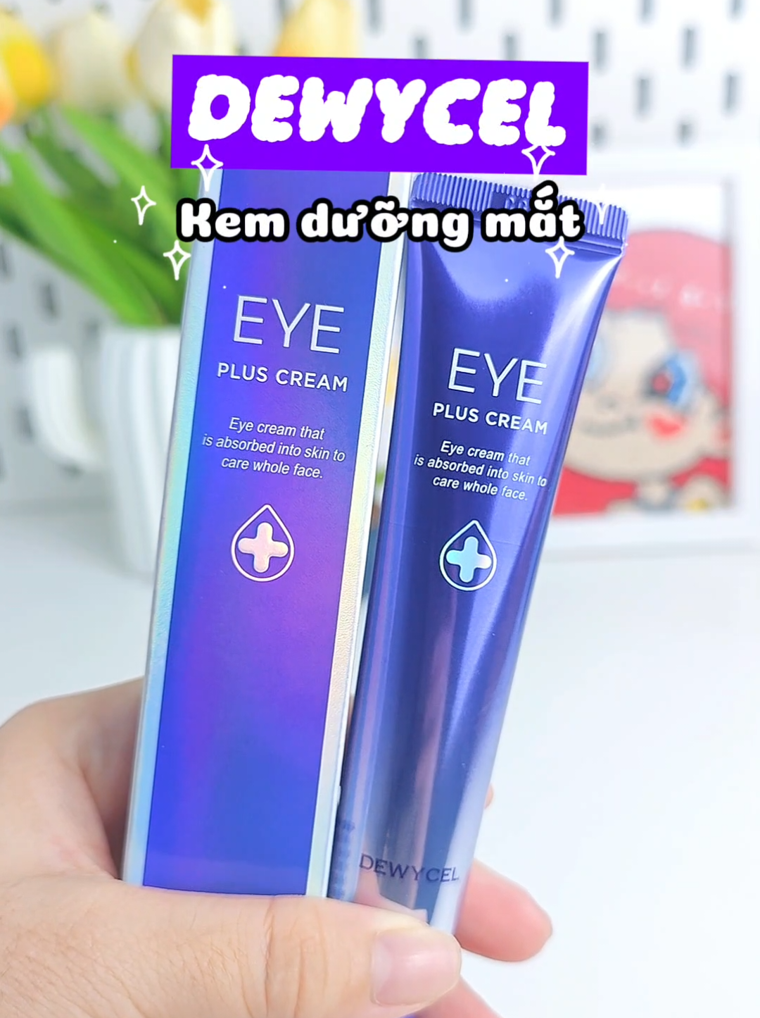 Em kem dưỡng mắt dành cho mấy nàng mắt gấu trúc nè @dewycel_vietnam @dewycel_vn #dewysel #eyepluscream #kemmat #skincare 