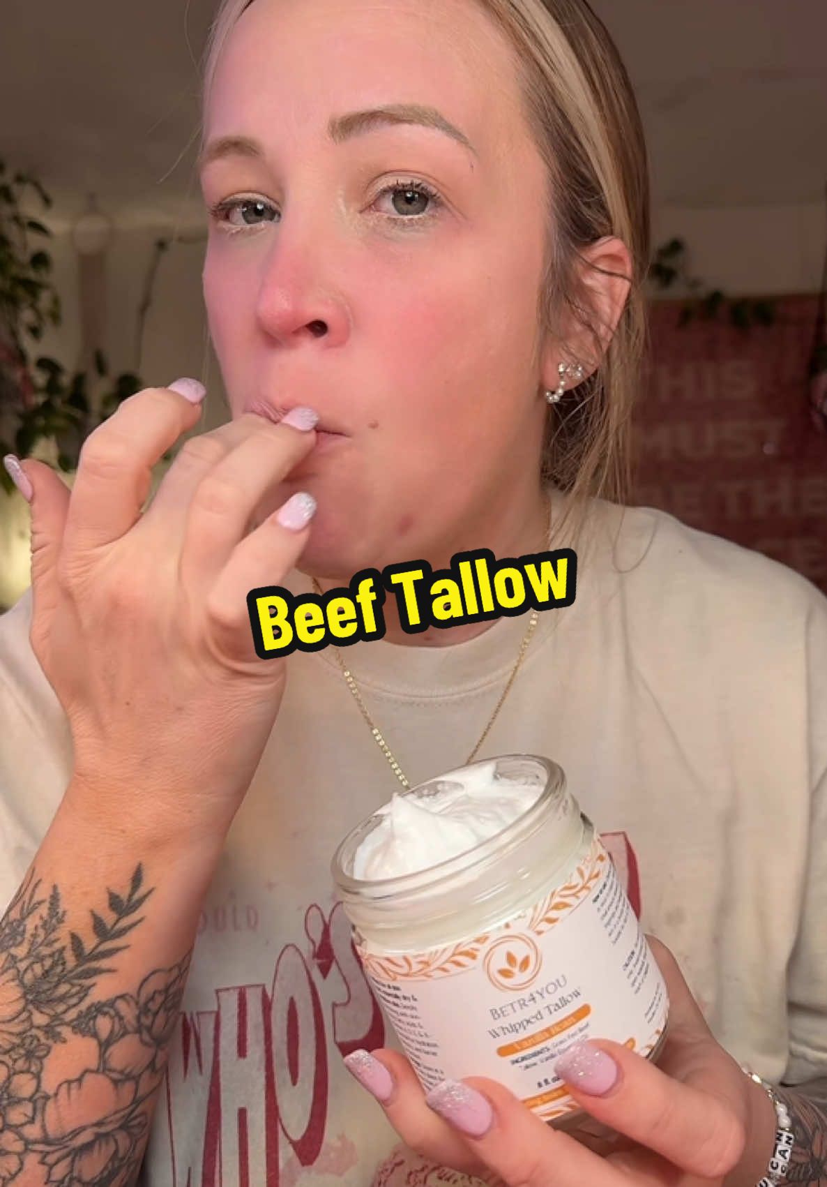 I didn’t know Beef fat would fix my face… beef tallow >>> 🐮 #beeftallow #beeftallowmoisturizer #facemoisturizer #organicskincare 