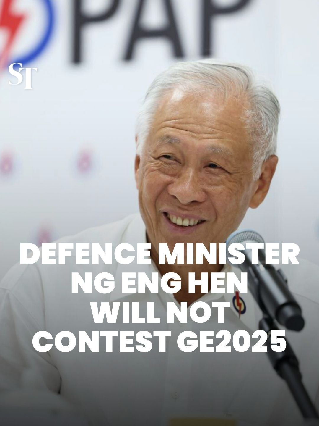 Defence Minister Ng Eng Hen will retire from politics and will not contest #GE2025. #PAP #politics #elections #singapore