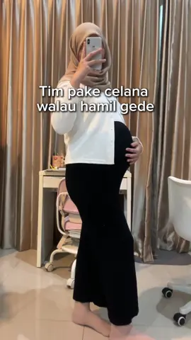 Celana hamil kulot highwaist momiasi celana maternity pants #fyp #celanahamil 