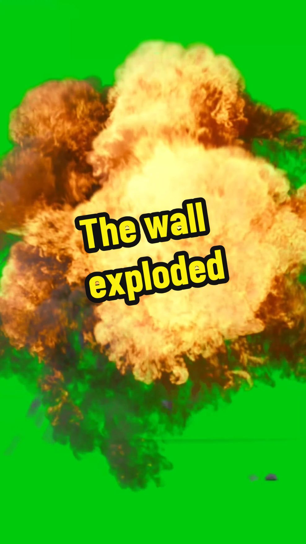 The wall exploded #greenscreeneffect #greenscreenchallenge #greenscreen #greenscreenvideo #pfy #foryou #fyp #explosion #exploded #explosive 