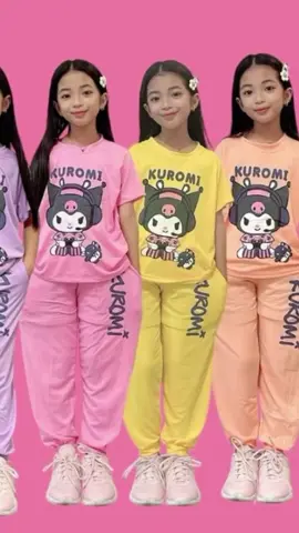 kuromi tshirt and jogger terno for kids #kuromi #ternoforkids #terno #fyp 