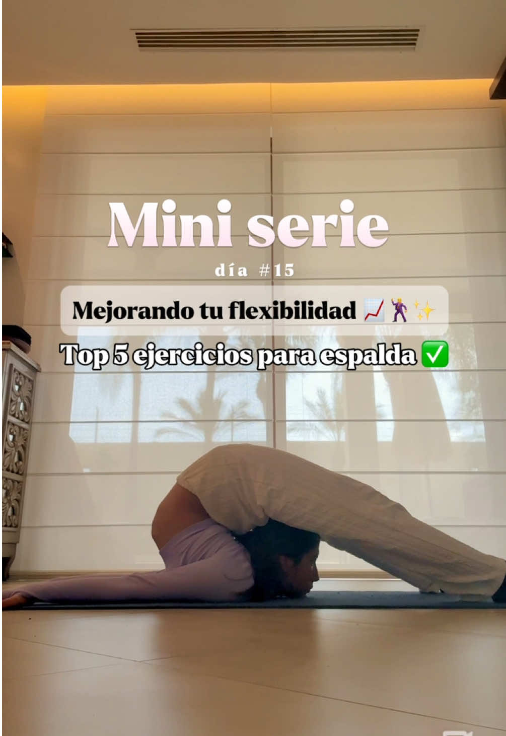 GUÁRDALO PARA MÁS TARDE!✅ mis top 5 ejercicios para mejorar y sobre todo MANTENER tu flexibilidad de espalda (mis favoritos que nunca me faltan🙈) #flexibilidad #flexibility #flexibilitytraining #flexibilitychallenge #flexibilidaddeespalda #backflexibility #backflexibilitytraining  #spli#splitsorial #miniseries #split #flexibilidadpiernas #fyp #acrobata #deporte #gimnasia #GymTok #ecu #viral_video #contortion #streching #stretch #entrenamiento #flexibilidadencasa #flexibilitycheck #flexibilitygoals #flexibilitytips #entrenamientoencasa #ecuador #foryoupage #paratiiiiiiiiiiiii #acrobacias #danzaaerea #elastigirl #hazmeviral #xybca #creatorsearchinsights #motivacion #motivacionfitness #fitnesstips #Fitness #estiramientosencasa #estiramientos #foryour #flexibilitytraining #flexibilityhacks