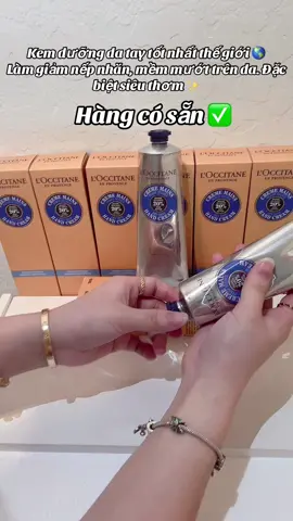 Chưa có một hãng kem dưỡng da tay nào qua nổi LOCCITANE. Mn ai mà có nếp nhăn, đốp nâu và các dấu hiệu lão hóa trên tay thì mua ngay em này liền 😘  ✅ Hàng có sẵn ship toàn quốc  #trending #xuhuongtiktok #handcream 